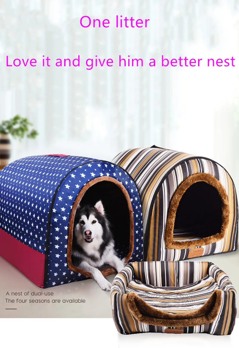 Pet Big Dog House Fully Washable Pet Kennel Cylinder Portable Dog House Golden Retriever Kennel Puppy Pet Cat Dog Bed Dog Cage Pet Big Dog House Fully Washable Pet Kennel Cylinder Portable Dog House Golden Retriever Kennel Puppy Pet Cat Dog Bed Dog Cage