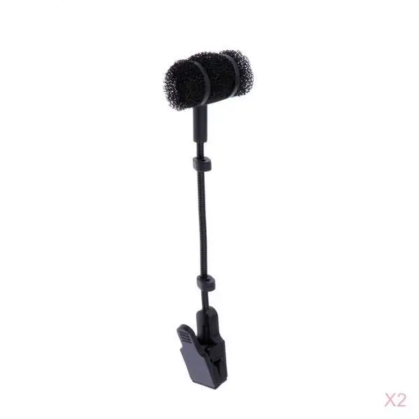 

2pcs Saxophone Microphone MIC Clip Holder Soprano/Alto/Tenor Stage Accessory