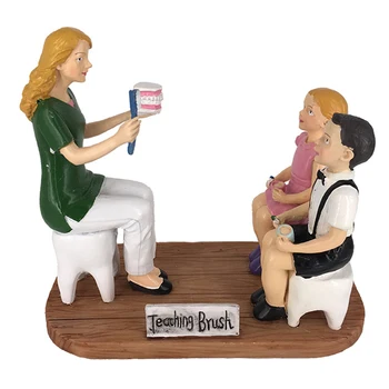

Cute Dental Teaching Brushing Sculpture Demonstration Teaching Brush Carft Child Kids Learning Model For Clinic Gift Decor