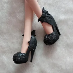 Stylish High Heeled Doll Shoes - Trendy 1/6 Scale Footwear Accessories - One Size (NO.20 bat)