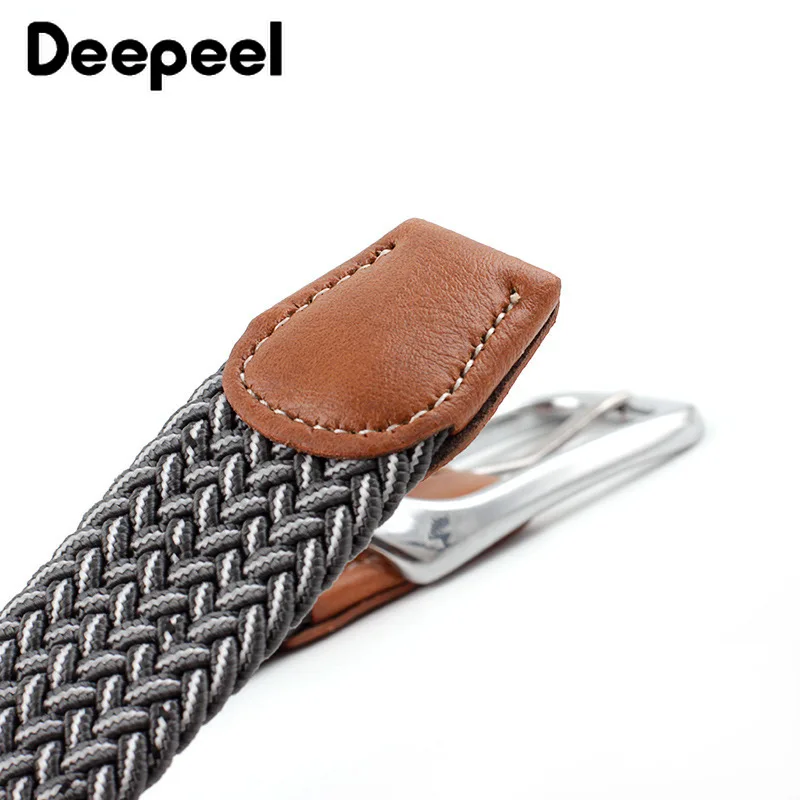 Deepeel 1 шт. 3,3 см* 105 см Harajuku модные сплава пряжкой полиэстер эластичного пояса Мужская дикий Повседневное пояс YB334