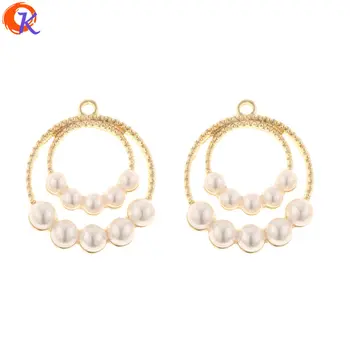 

Cordial Design 50Pcs 28*23MM Jewelry Accessories/DIY Earrings Making/Imitation Pearl/Charms Jewelry/Hand Made/Earring Findings