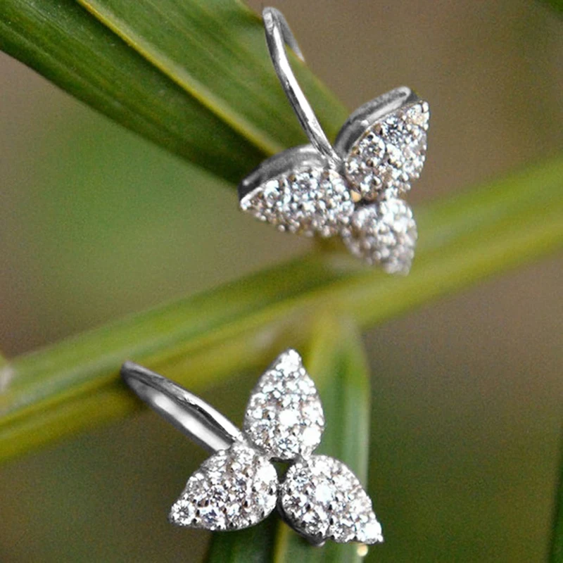 Huitan Partysu Style Exquisite Women Drop Earrings Silver Color/Gold Color Girl Party Elegant Earrings Versatile Fashion Jewelry