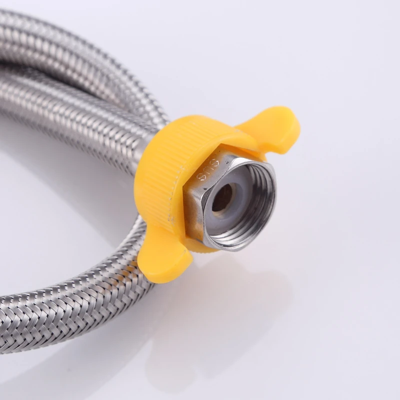 304 stainless steel braided hose Hutch Basin Toilet Water Heater Hose Double-headed Screw Stainless Steel Hot and cold water in