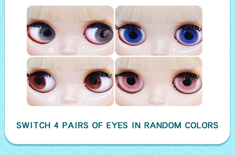 ICY DBS Blyth doll 1/6 bjd 30cm joint body colorful hair customized face Including clothing and shoes elsa doll