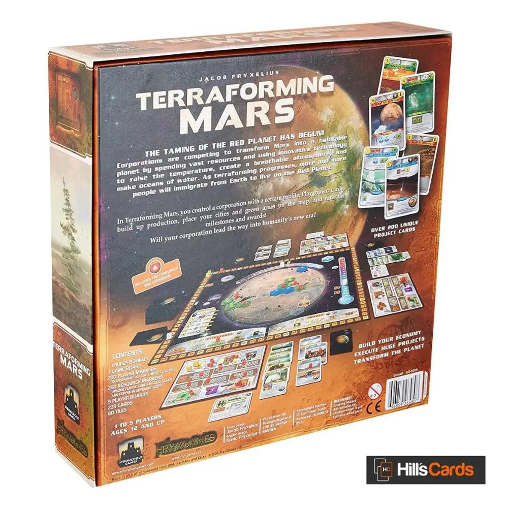 Terraforming mars Mars Earth английская настольная игра горячая распродажа