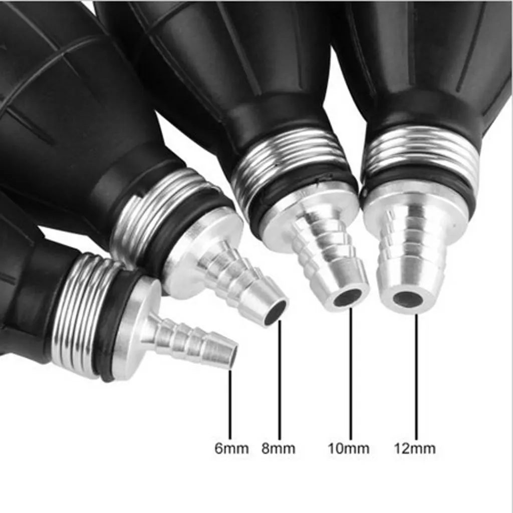 6/8/10/12mm Straight Fuel Line Syphon Pump Primer Bulb Ball Boat Petrol Marine