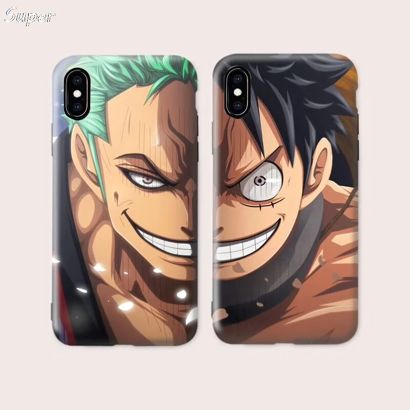 One piece Луффи Зоро сердитое выражение чехол для Apple iPhone 7 8 6 6s Plus 11 Pro X XS Max Xr Япония