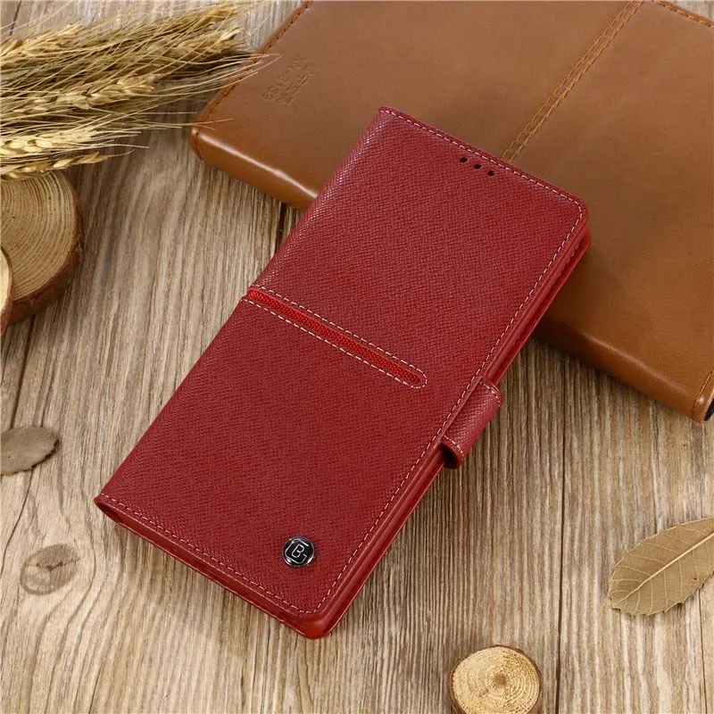 red Роскошный бренд GEBEI, кошелек из натуральной кожи, флип-чехол, чехол для samsung Galaxy Note10 Note10plus S10E S10 S10Plus KS0413 - Цвет: red
