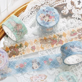 

20mm*3m Kawaii Cute Dog Bear Sheep Washi Tape Stickers Scrapbooking Masking Tape Stationery School Supplies Bullet Journal n731