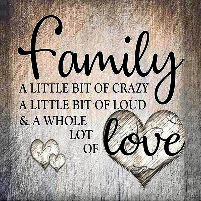 YI BRIGHT Diamond Painting I Love My Family Full Square/Round 5d Embroidery Mosaic Display Rhinestone Picture Art | Дом и сад