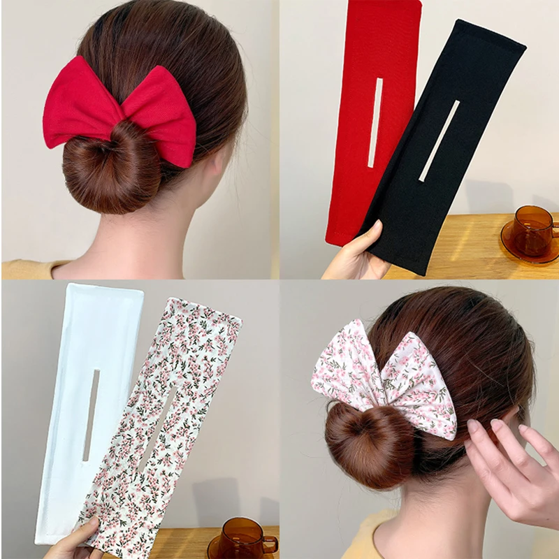 Horquilla de diadema estampada para moño Multicolor para mujer y niña, accesorios para el cabello, 1 unidad|Accesorios para pelo de mujer| - AliExpress