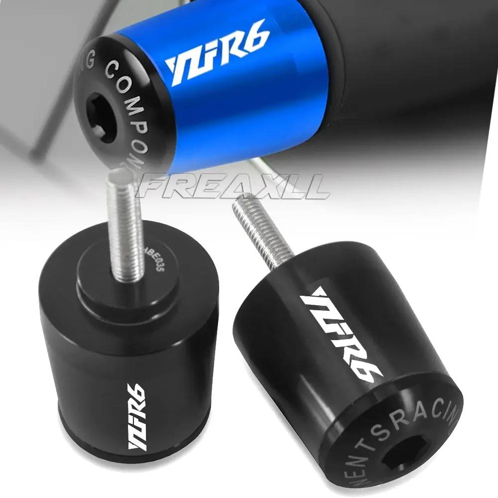 

Motorcycle Aluminium YZF-R6 Handlebar Grips End Handle Bar Cap End Plugs FOR Yamaha YZF R6 YZFR6 2017-2020 2018 2019 Accessory