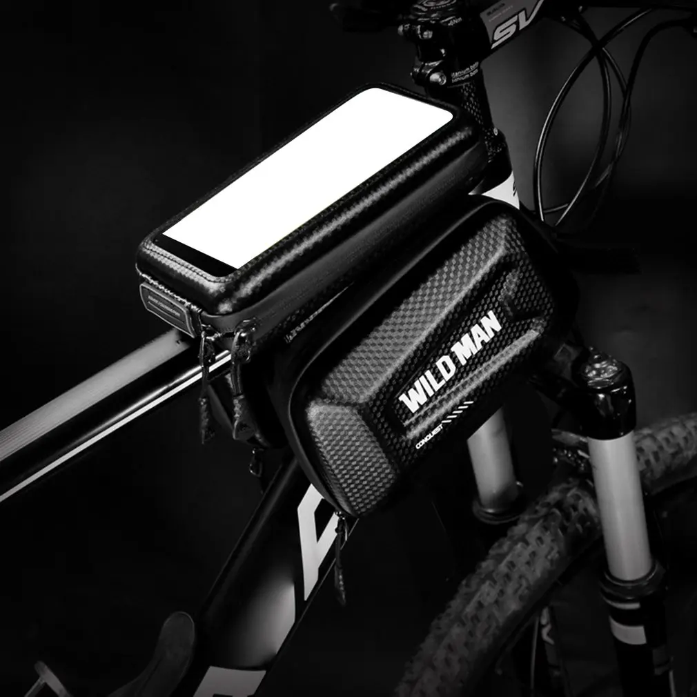 E6S велосипедная сумка для мобильного телефона с сенсорным экраном Mtb Дорожная сумка для ремонта велосипеда жесткая оболочка против давления непромокаемая сумка