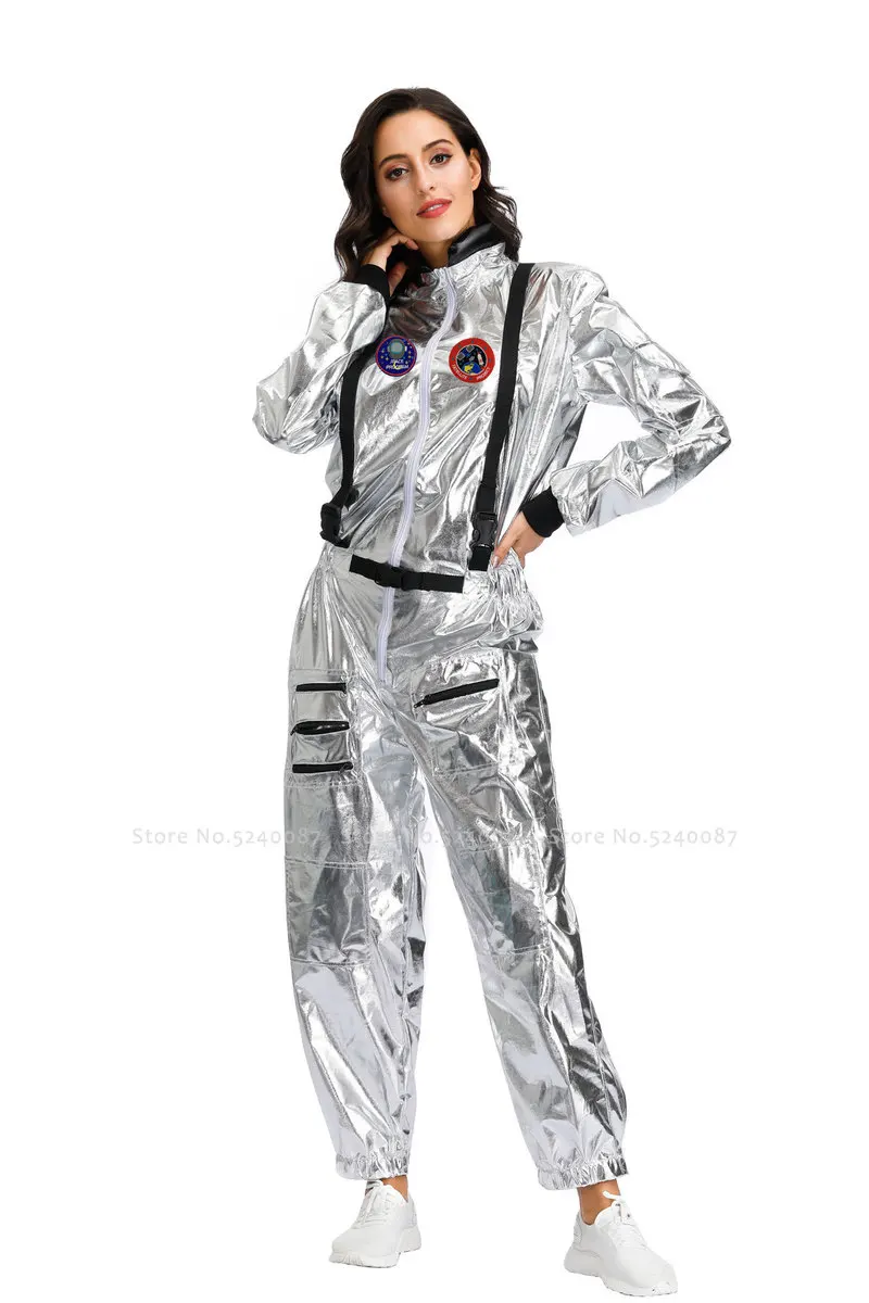 Женские и мужские вечерние костюмы на Хэллоуин, карнавальный костюм космонавта, костюм космонавта, костюм космонавта для ролевых игр, костюмы для косплея - Цвет: Female