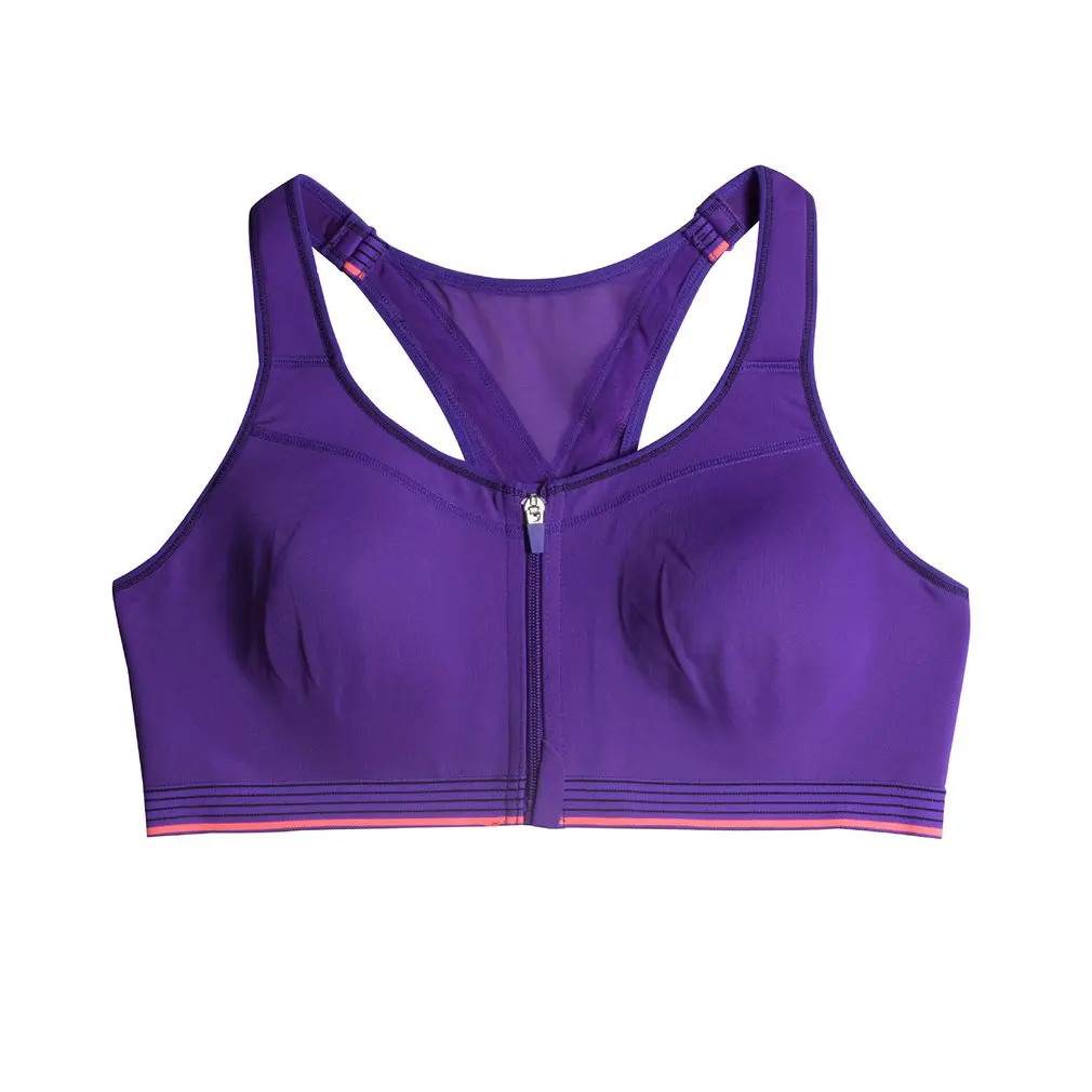 Breathable Comfortable Underwear Large size zipper sports vest bra steel ring-free Women Comfortable Underwear 08S