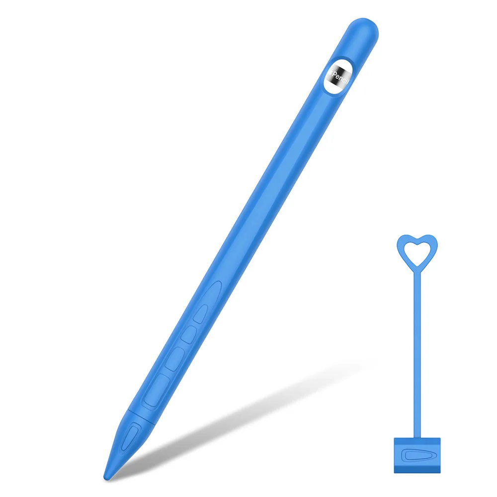 Цветной мягкий силиконовый совместимый для Apple Pencil чехол совместимый для IPad Tablet стилус защитный чехол