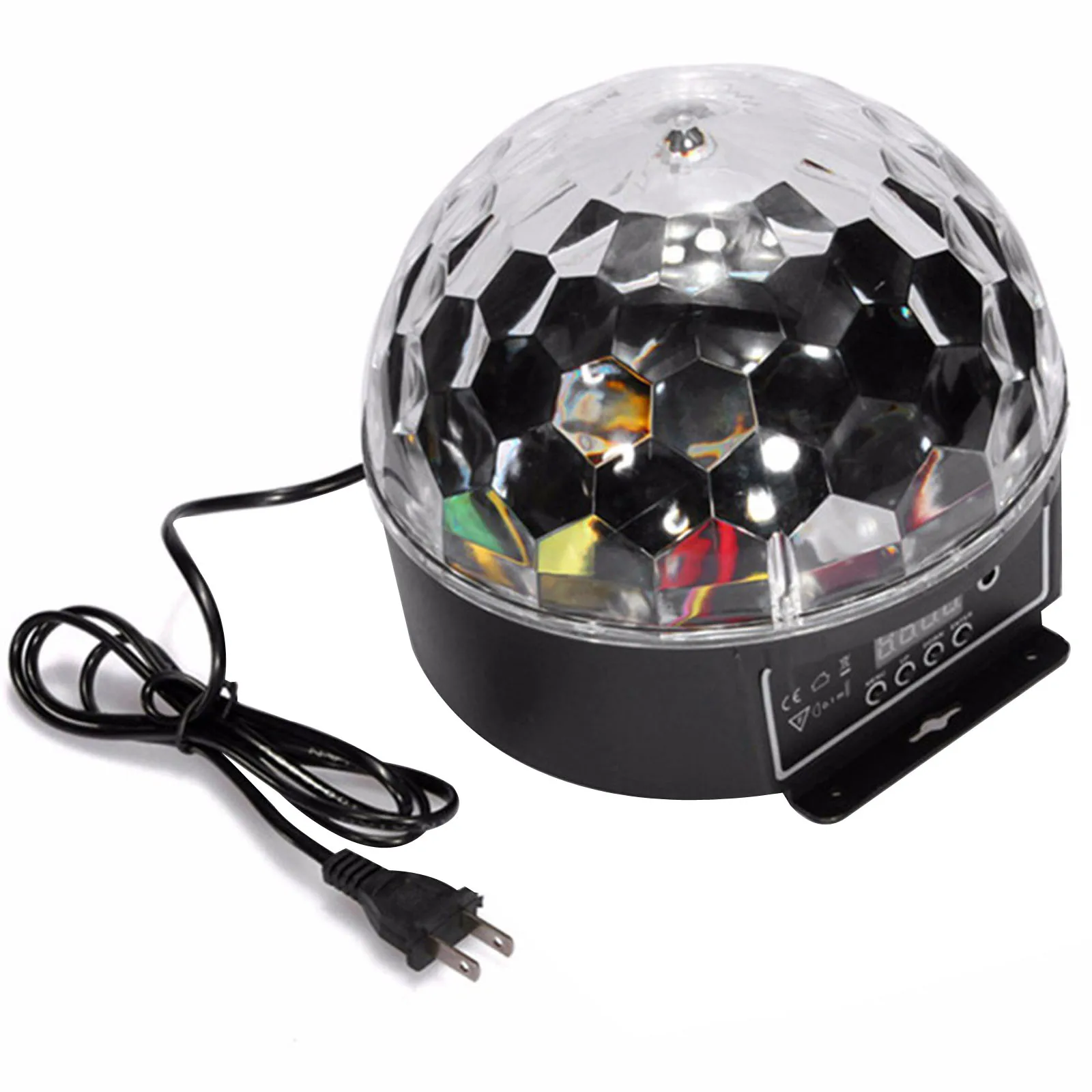 Crystal Magic Ball Effect Lighting Lamp LED Party Disco Club DJ Light Bulb Sound Control Light DMX512 Laser KTV Lumiere Beam