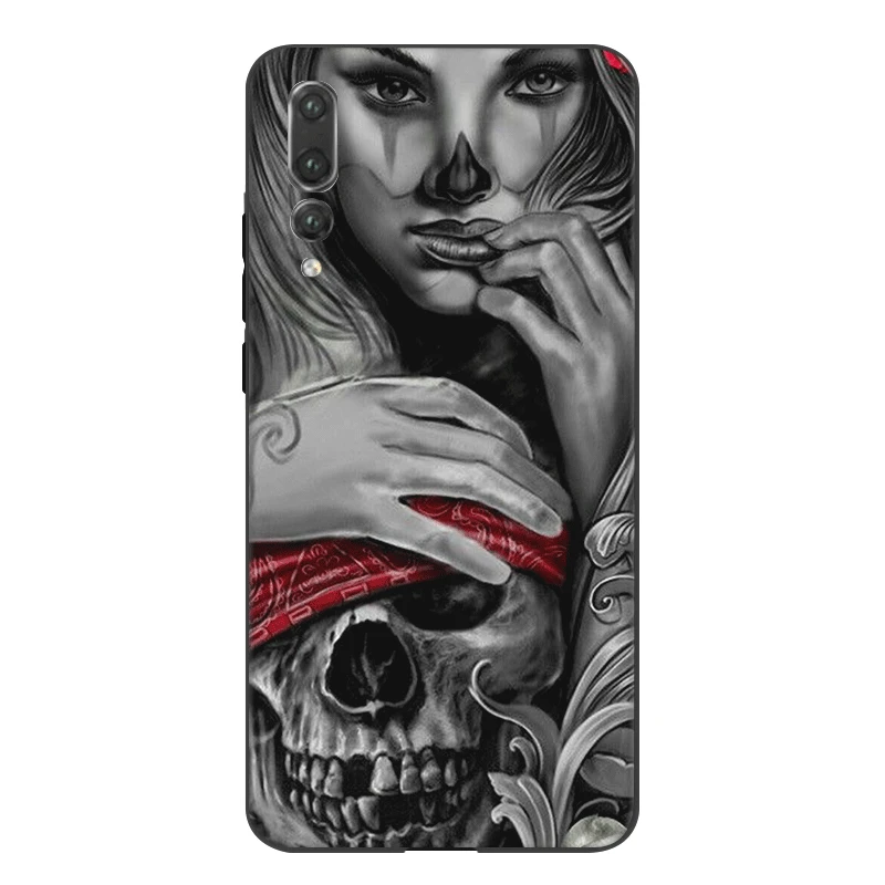 Мобильный чехол для телефона huawei Honor Note 6A 7A 7X8 9 10 View 20 Pro Lite 8X Grim Reaper Череп Скелет Роскошный милый - Цвет: B10