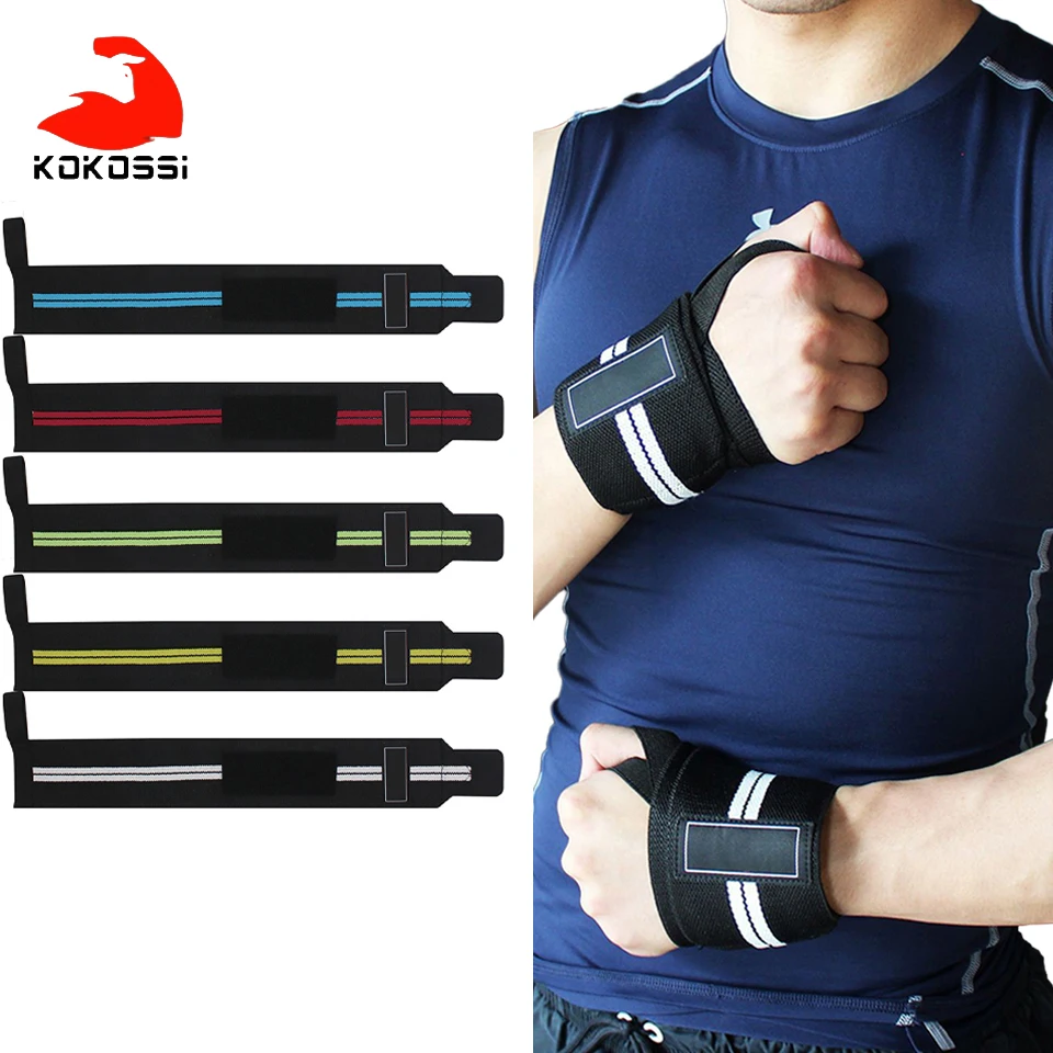 

KoKossi 1Pcs Wrist Protection Elastic Wristband Fitness Sports Training Workout Bracer Weightlifting Compression Bandage Bracer