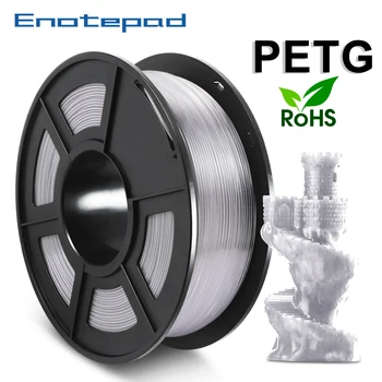 

Enotepad PETG 3D Printer Filament 100% no bubble 1.75mm PETG gift DIY printing With Tolerance +-0.02MM Bright