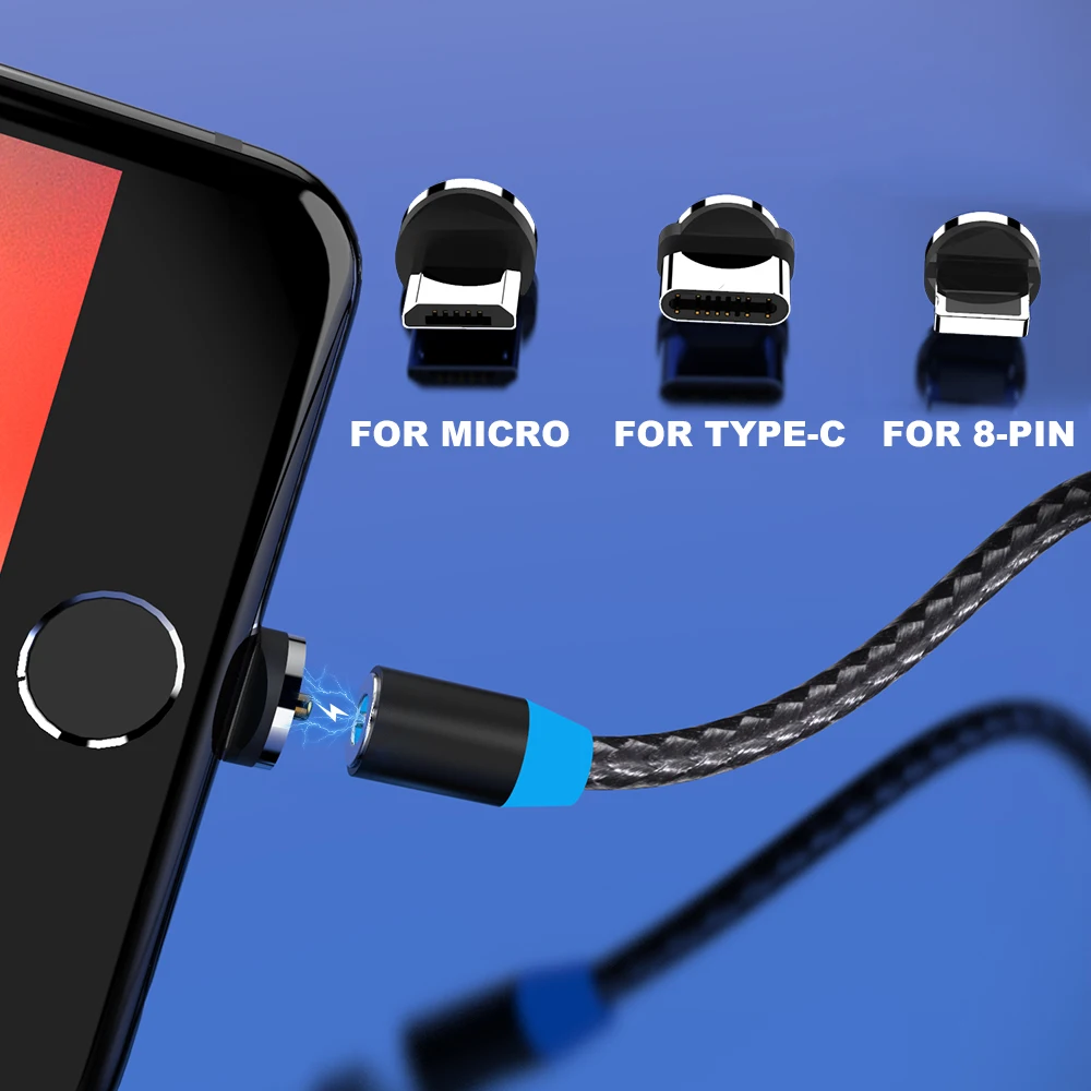 Vanniso 1 м 2 м Магнитный USB кабель для iPhone X samsung xiaomi магнитное зарядное устройство Micro usb type C мобильный телефон Быстрая зарядка USB шнур