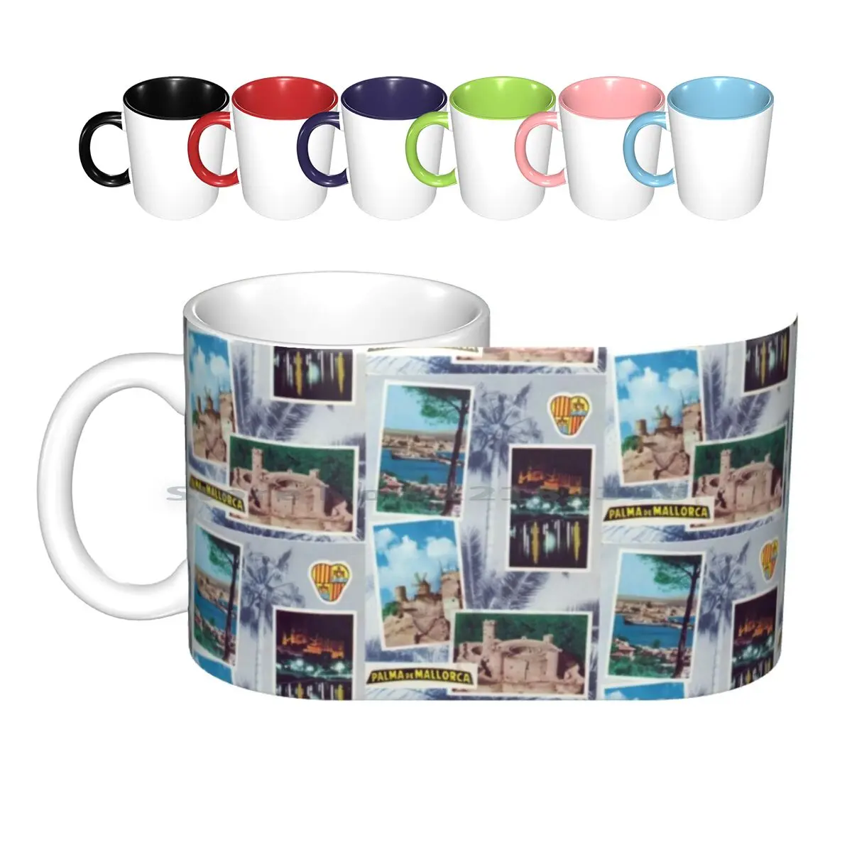 Palma Di Miele Vintage 1962 Tazze In Ceramica Tazze Da Caffè Tazza Da Tè Al Latte Palma Di Miele Palma Di Miele Spagna Palma De