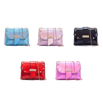 

2020 Fashion Trend Female Laser Chain Shoulder Bag Multipurpose Party Casual Punk Style PU Leather Crossbody Handbags Tote