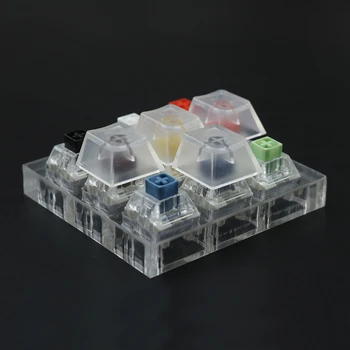 

10 pcs/set Cherry Profile ABS R4 Transparent Back Lit Key Cap Mechanical Keyboard Keycap Ultra High Transparency Transmittance