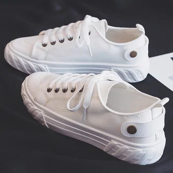 

2020 Newly Men Canvas Shoes Fashion White Sneakers Men Low-top Unisex Sneaker hombres zapatos casuales