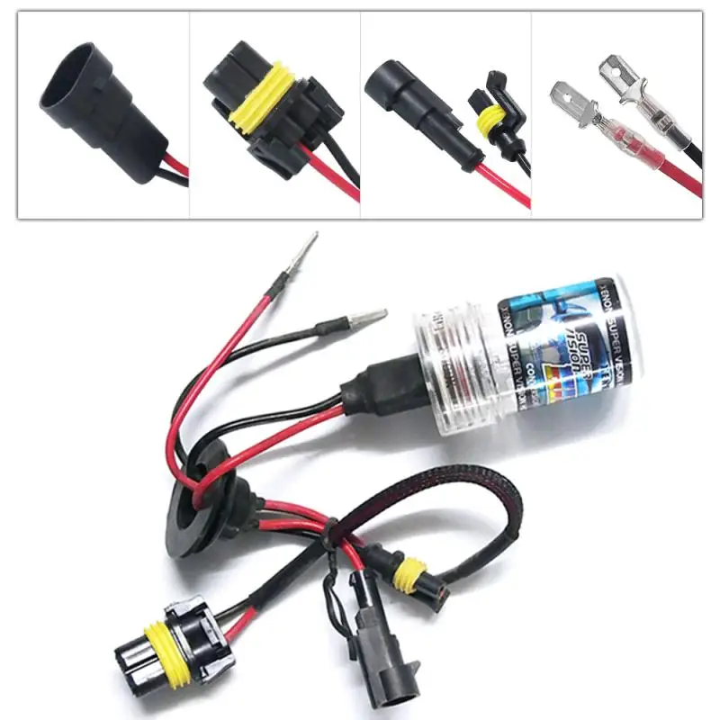 Ксеноновая лампа HID 2 шт. 12 В 35 Вт 6000K H1 H3 H7 H11 9005 9012 D2H|Лампы для автомобильных фар