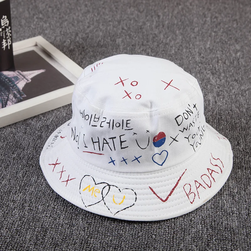 

Unisex Harajuku Bucket Hat Fishing Outdoor Hip Hop Cap Men's Summer For Fisherman Hat Women 2018 New Bone Feminino