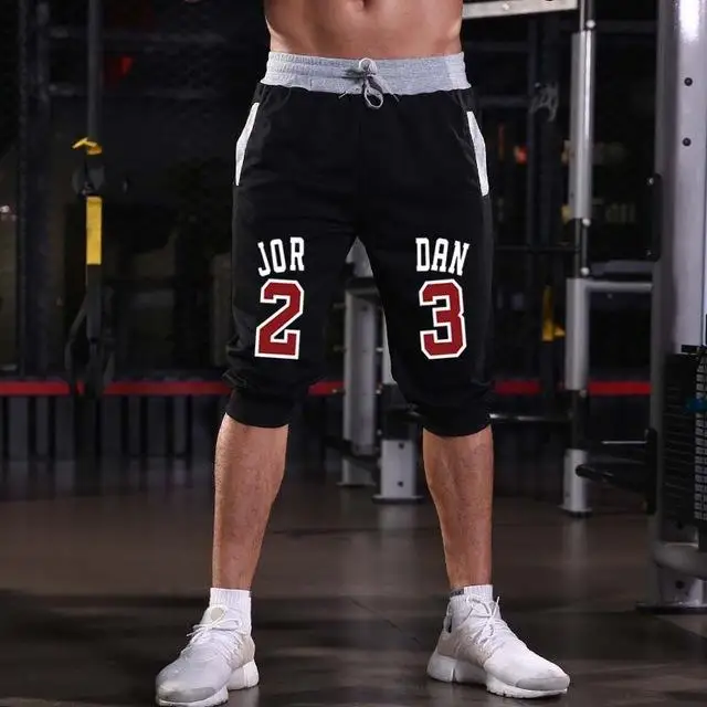 3 JORDAN 23 новые модные мужские мешковатые джоггеры повседневные узкие короткие шаровары повседневные Мягкие хлопковые брюки шорты - Цвет: 3