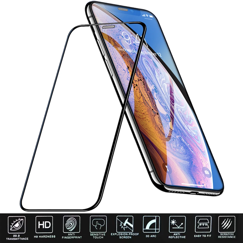 

Защитное стекло для iphone SE 2020 11 Pro XS Max X XR, закаленное стекло, Защита экрана для iphone 11 pro max 6 S 7 8 plus, стекло