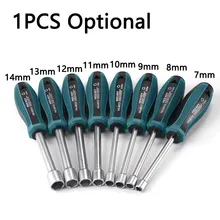 

7-14mm Magnetic Metal Hex Key Socket Screwdriver Socket Professional Precision Hand Repair Tool Driver Nutdriver