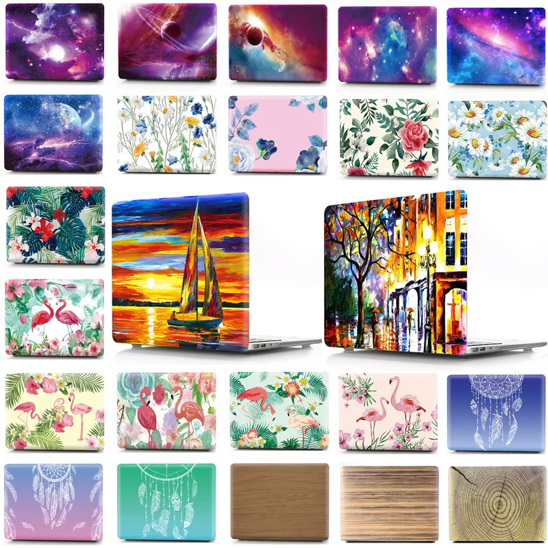 Famous Ink Painting Printing Laptop Replace Cover For Macbook Retina 13 A1425 A1502 Retina 15 12 A1534 Pro 13 15 Air 11 13 Case
