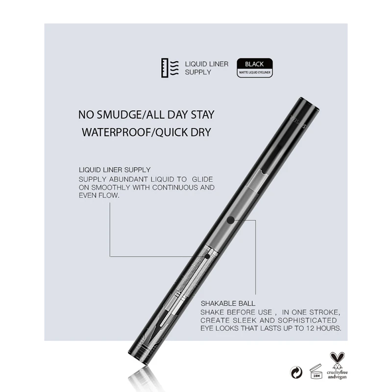 Very Fine Eyeliner Long-lasing Waterproof Smudge-proof Easy To Color Liquid Eyeliner Pen Eye Makeup Beauty