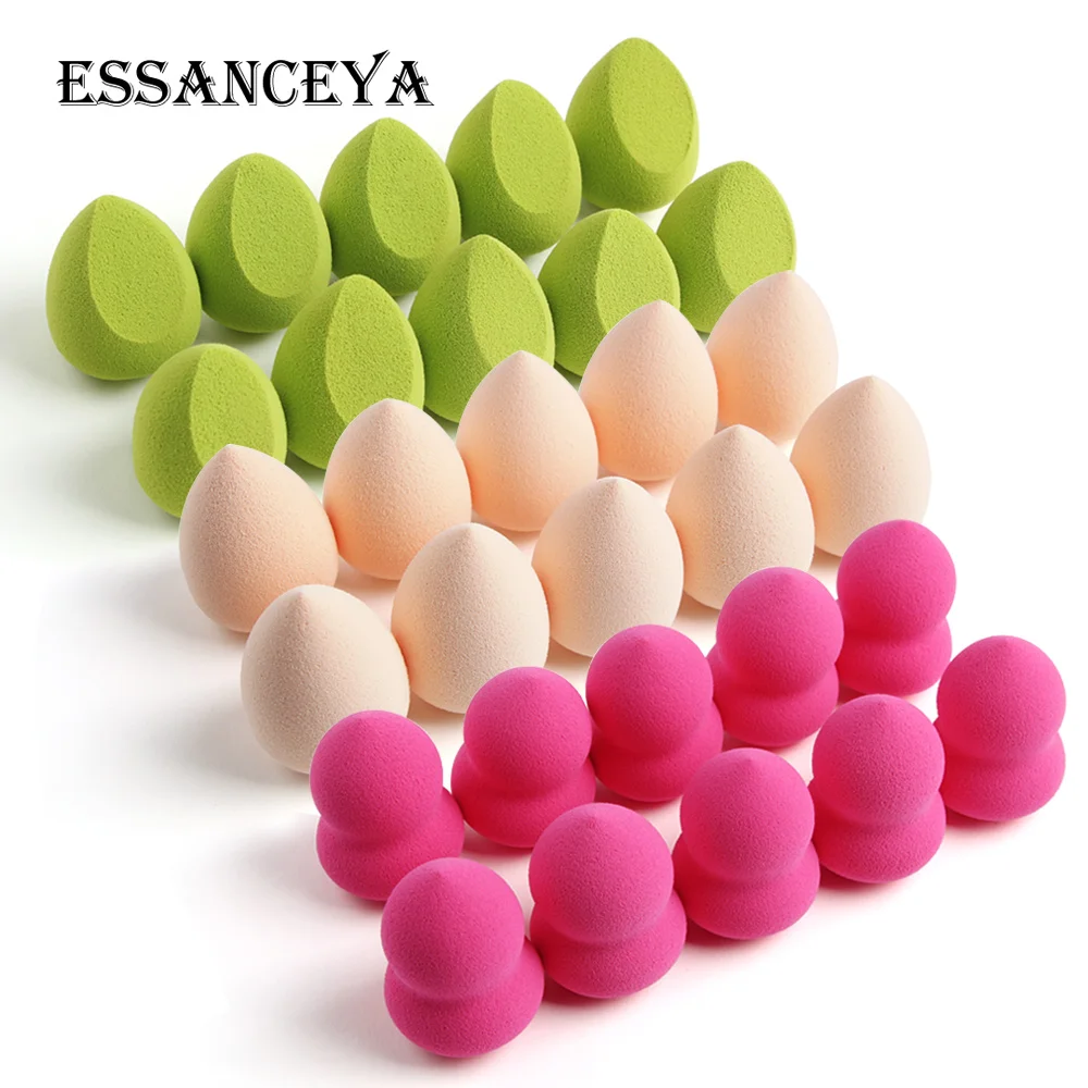 ESSANCEYA 30 шт. спонж для макияжа Пудра основа для макияжа спонж мини Гладкий косметический спонж для макияжа инструменты для красоты