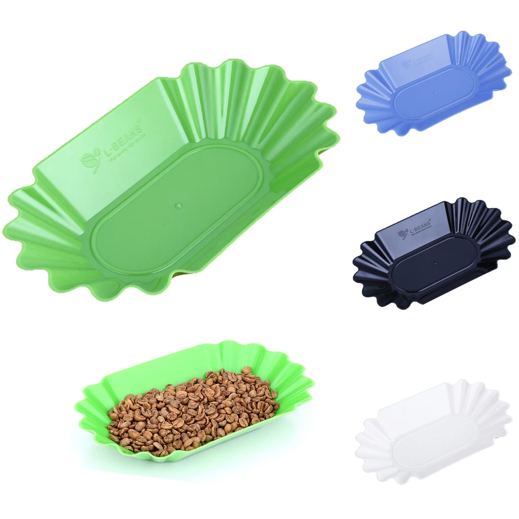 Oval Food-grade Plastic Serving Plate Coffee Beans Tray Platter Cafe