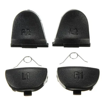 

20 setsBlack Replace Buttons R1 L1 R2 L2 Triggers for Dualshock 4 For PS4 Controller