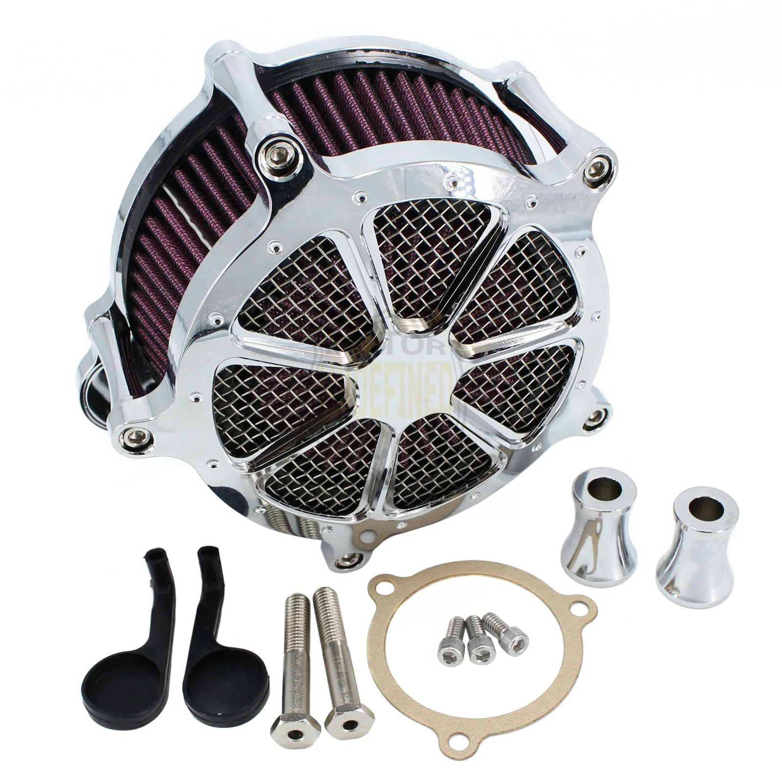 Chrome Motorcycle CNC Air Filter Intake Air Cleaner for Harley Touring Road King Road Glide Electra Glide Dyna FXDLS Softail