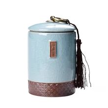 Банка для чая керамическая фарфоровая коробка для хранения Tieguanyin Pu'er держатель Чайная Посуда Герметичный резервуар контейнер Caddy чайная коробка банка