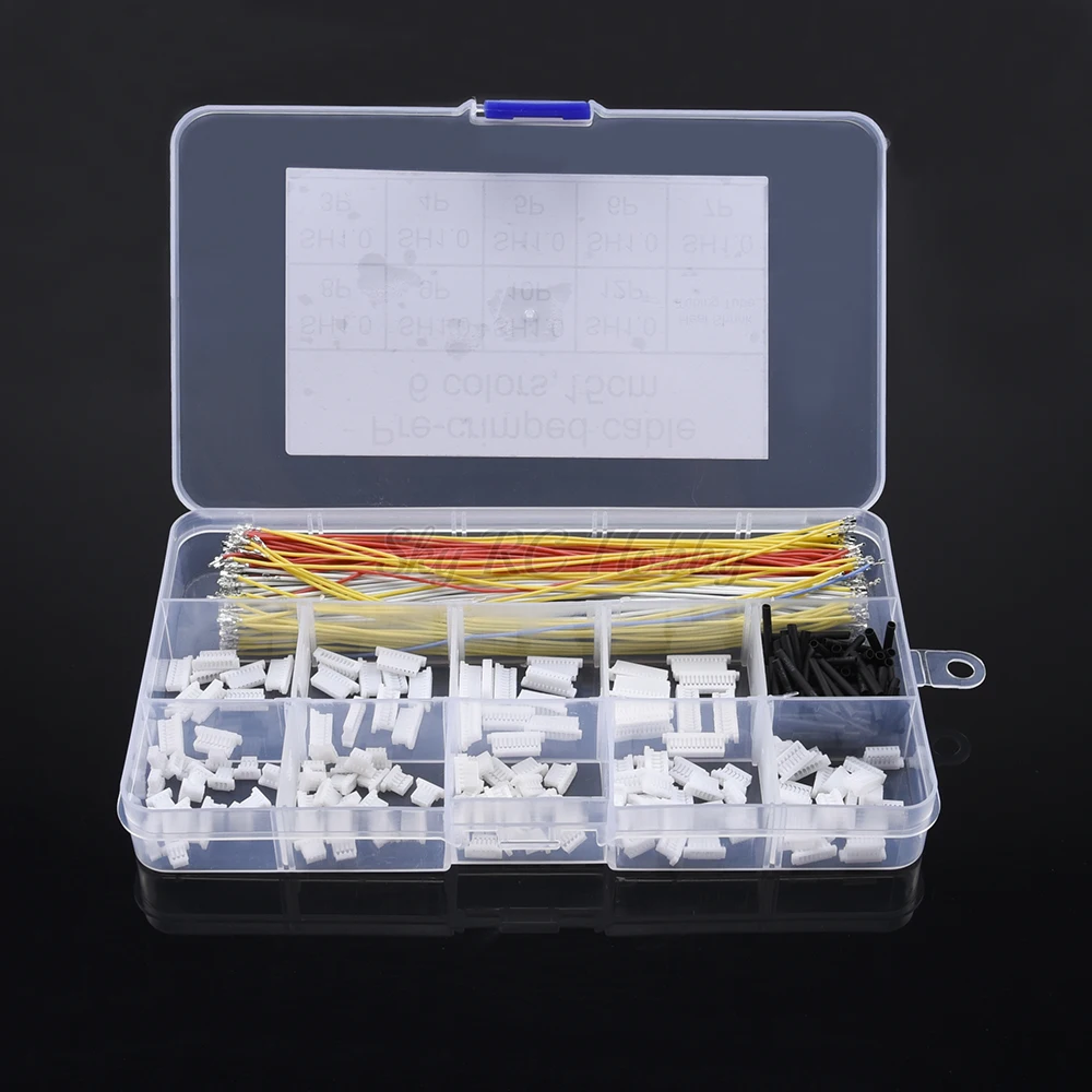 NEW Pre-Crimped Cables and SH1.0 Connectors for SP Racing F3 Omnibus F4 Pro F7 RC Racing Drone Silicone 15cm Wire