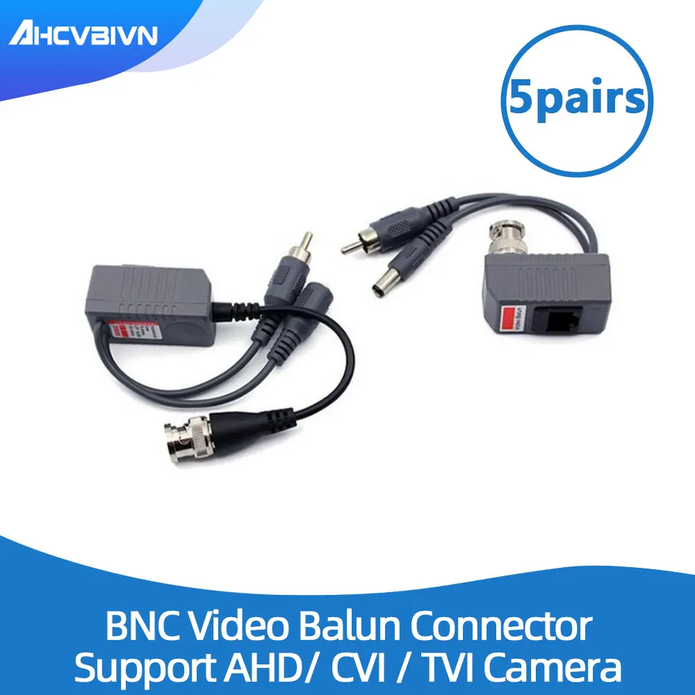 

Hot UTP CCTV BNC video Balun power Passive Balun Rj45,POE Power Video Audio 3 in 1 Transceivers CCTV spare parts free shipping