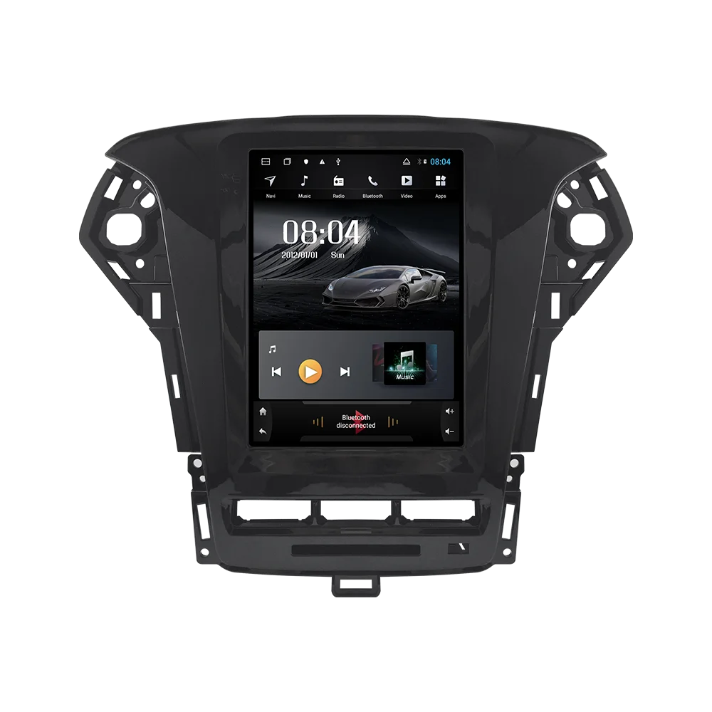 4G Lte вертикальная Система android 8,1 10,4 дюймов для Ford Mondeo 2007-2013 лет navigaton Автомобильный gps Мультимедиа Видео Радио плеер