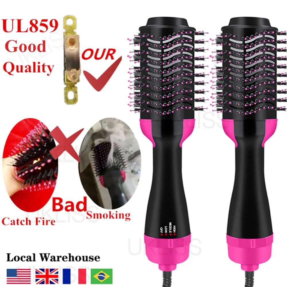 Hair Blower Brush One Step Hair Dryer And Volumizer Hair Dryer Brush Rotating Hot Air Brush Hairdryer Hairbrush Blow Dryer Comb Hot Air Brushes Aliexpress