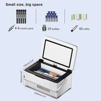 10200mAh Portable Insulin Cooler Case Mini Cold Box USB Rechargeable Drug Medicine Constant Temperature Refrigerator With Bag 2