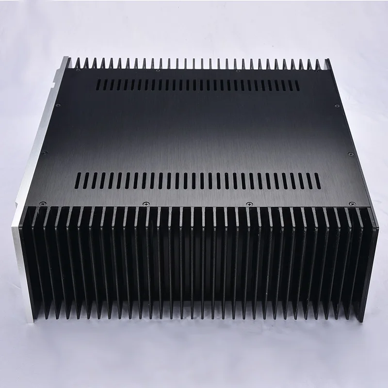 B-063 пройти CNC все алюминиевый корпус шасси в корпусе коробка для DIY аудио усилитель мощности 430 мм* 150 мм* 300 мм 430*150*300 мм