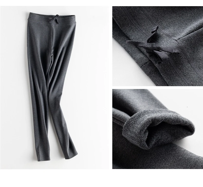 Pure Cotton Increase Down Pants Keep Warm Nine Part Pants