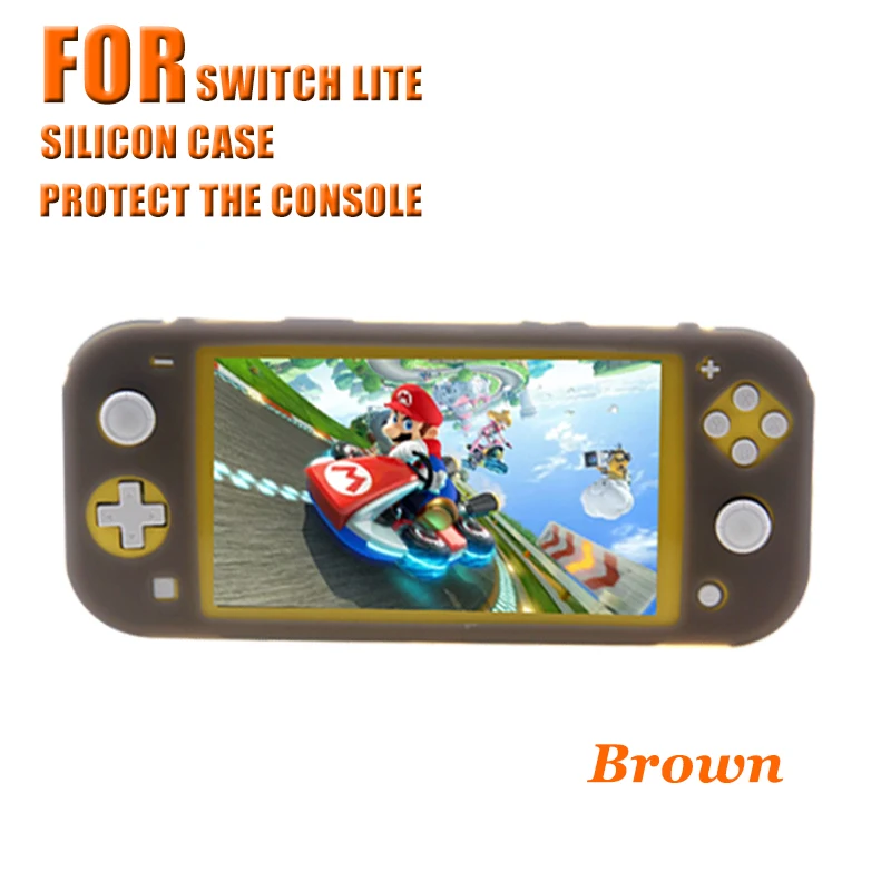 Новинка для Nintendo Switch Lite силиконовая оболочка чехол НС переключатель мини кожного покрова - Цвет: Черный